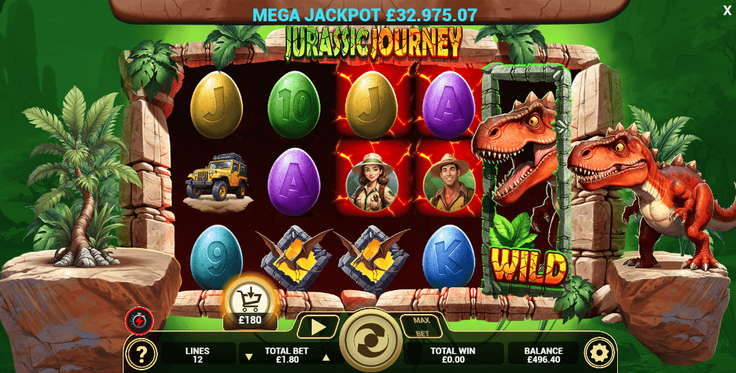 Jurassic Journey Slot Game Screenshot