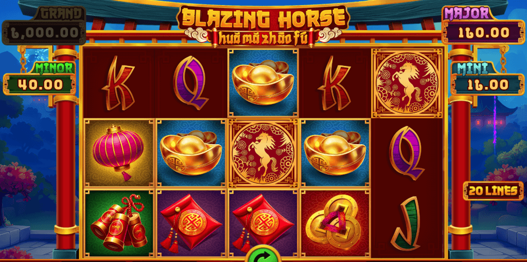 Blazing Horse Slot game screenshot