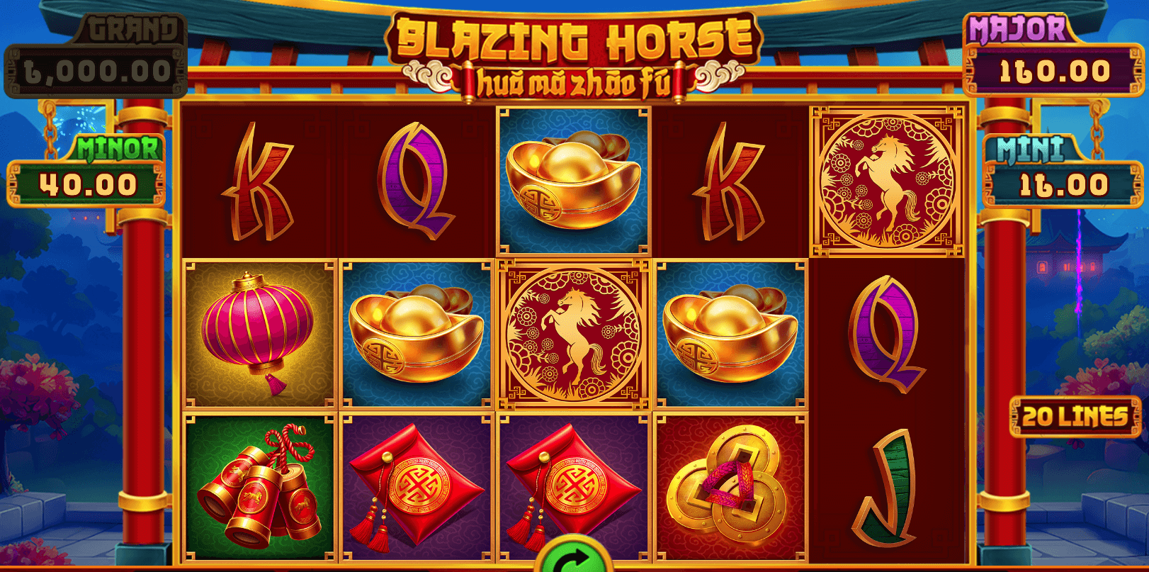 Blazing Horse Slot game screenshot
