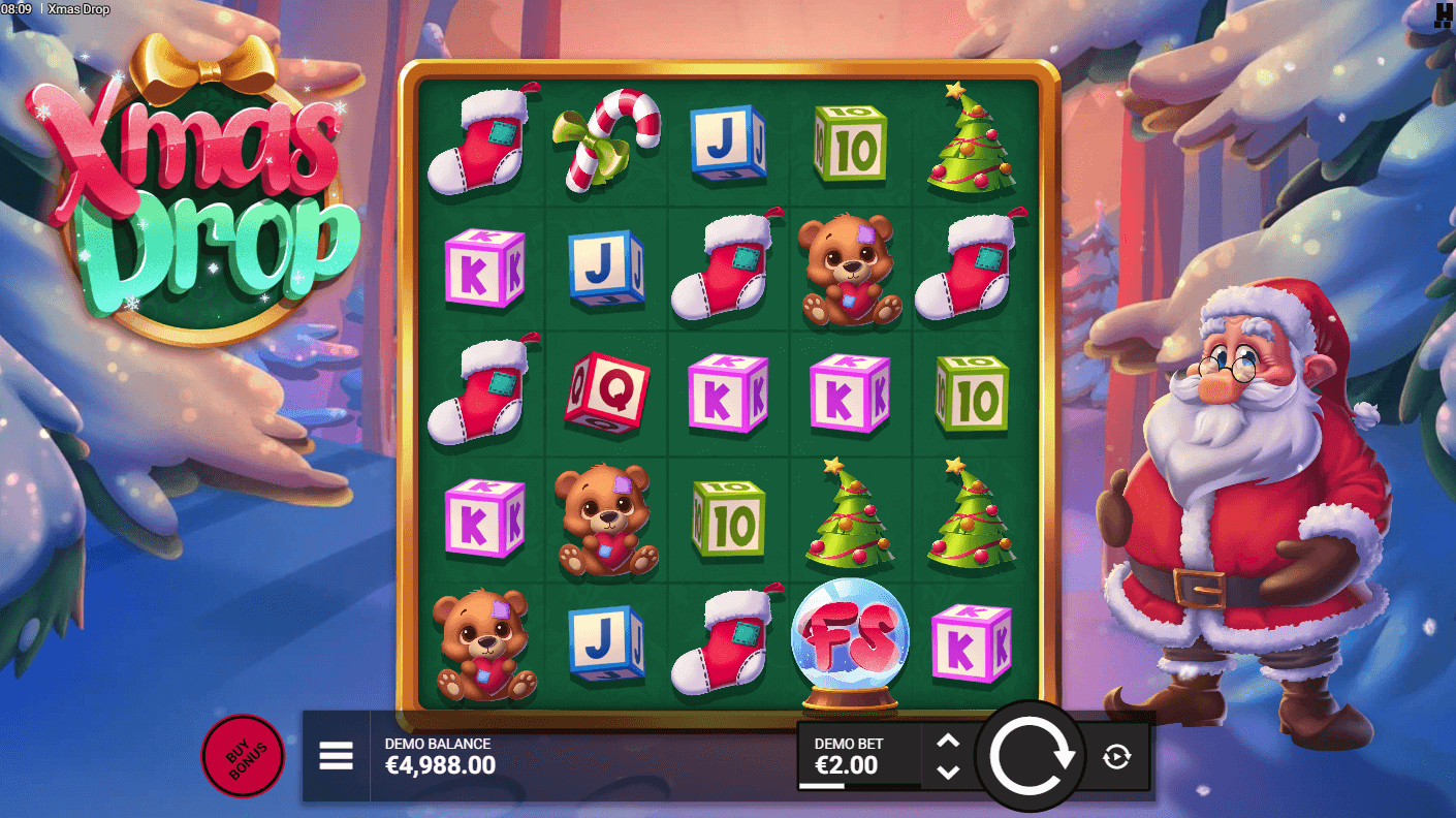 Xmas Drop game screenshot