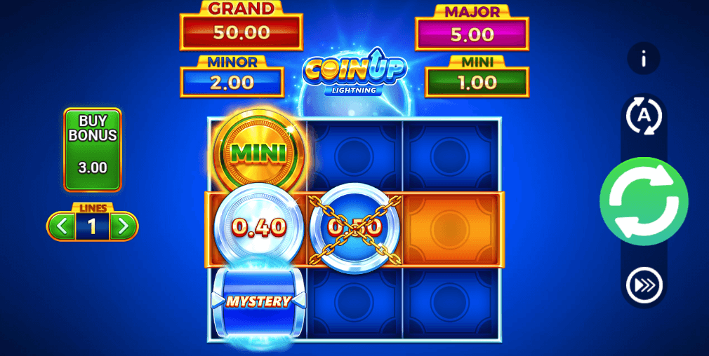 Coin Up Lightning game screenshot