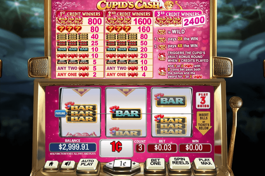 Cupids Cash Slot Game screenshot