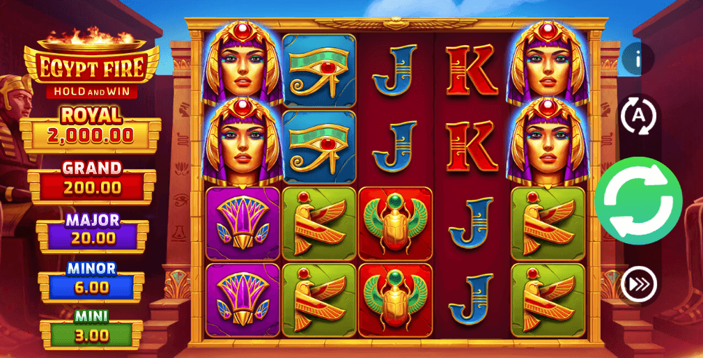 Egypt Fire game screenshot
