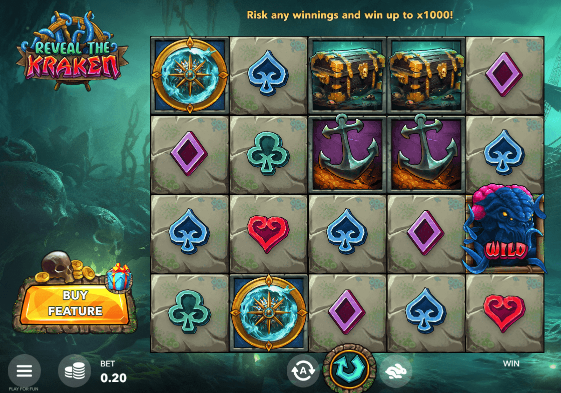 Reveal the Kraken casino game screenshot
