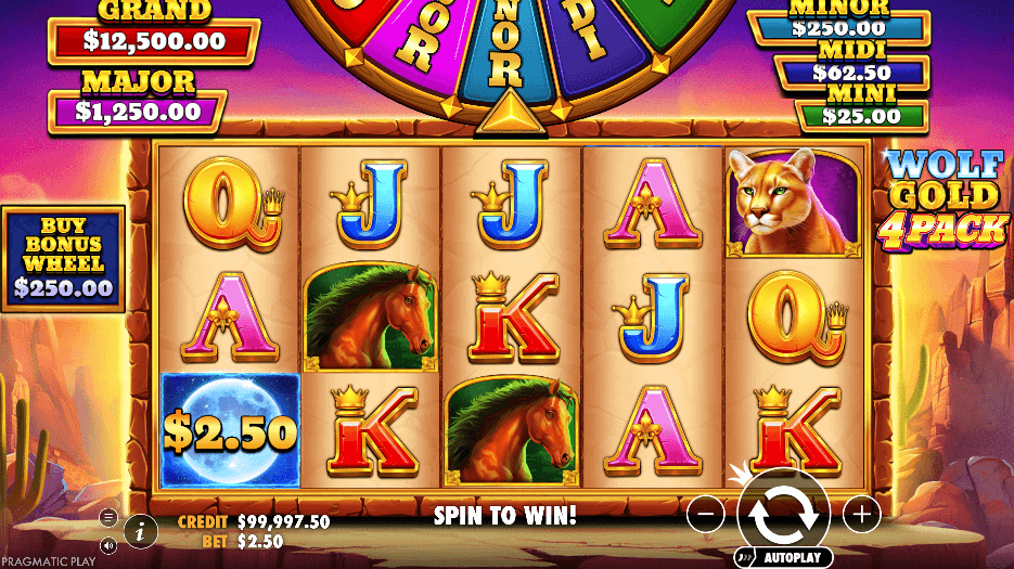 Wolf Gold 4 Pack game screenshot