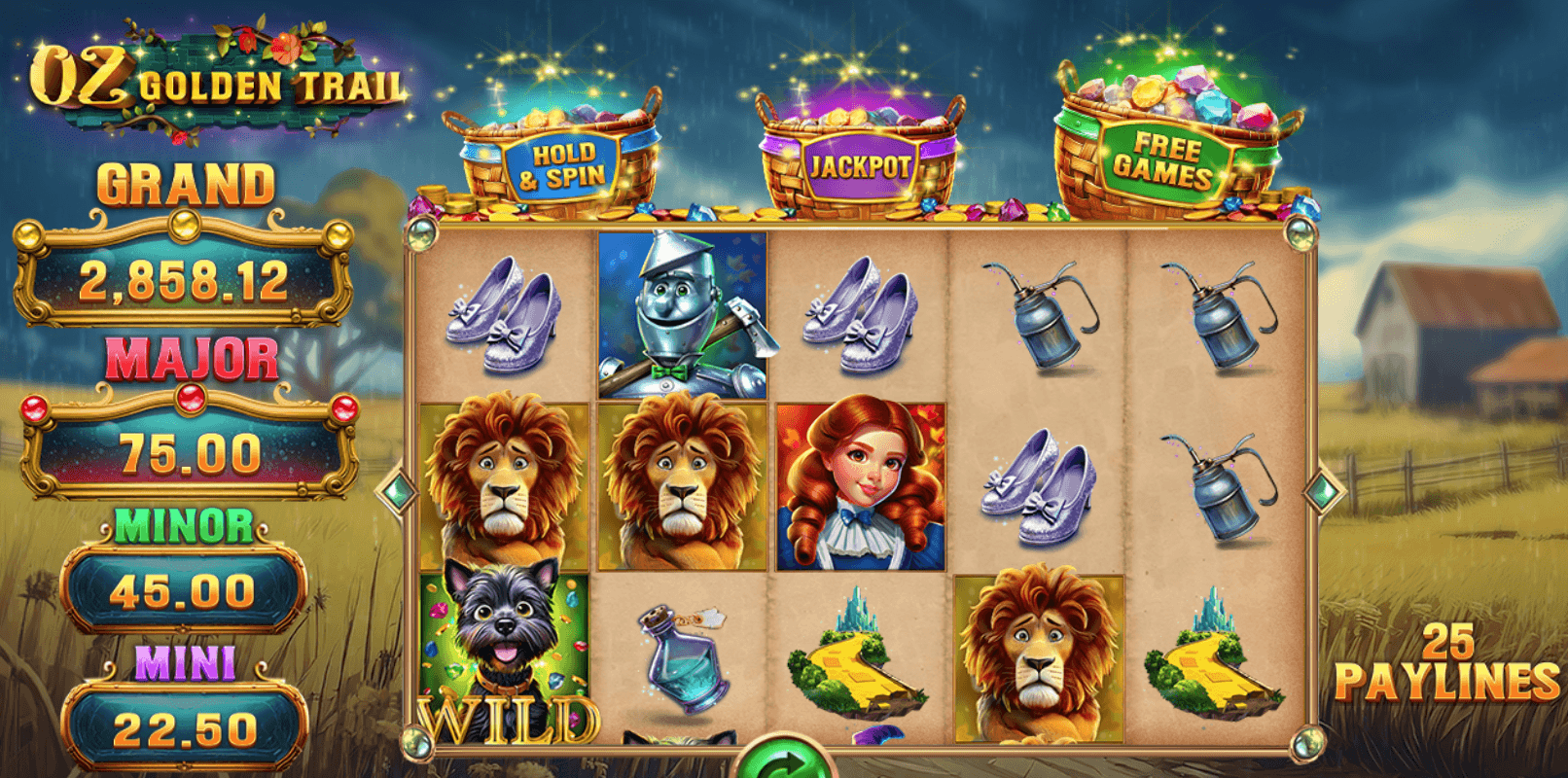 Oz Golden trail game screenshot