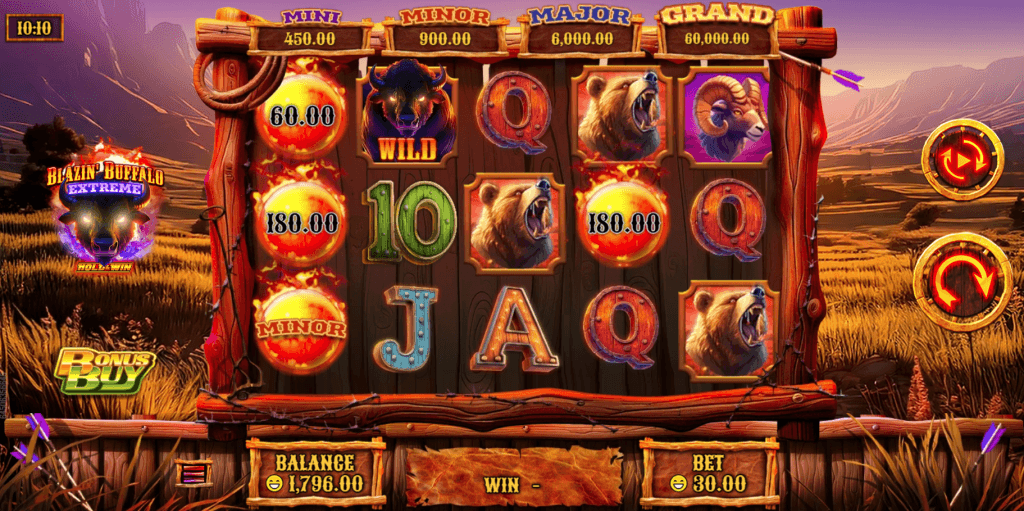 Blazin' Buffalo Extreme game screenshot