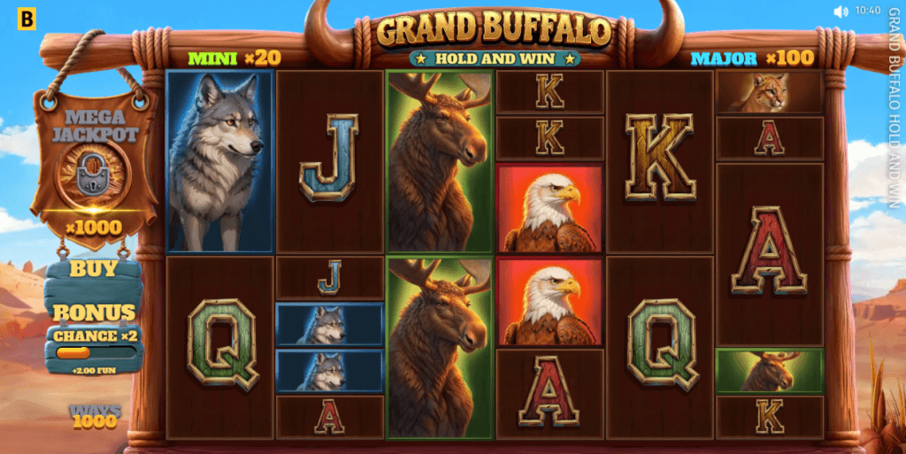 Grand Buffalo Hold and Win screenshot