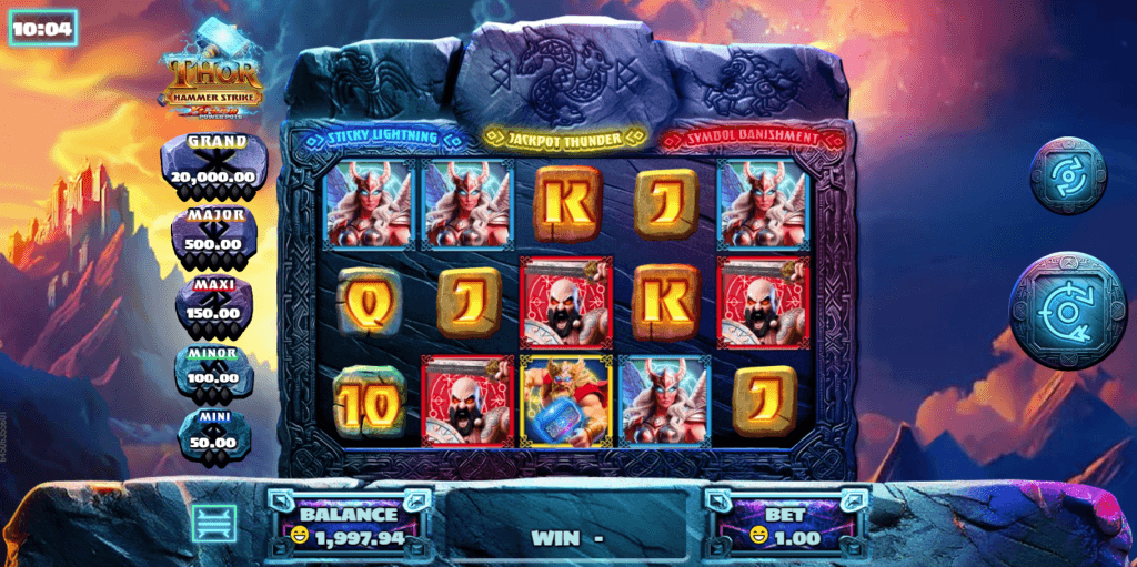 Thor Hammer Strike game screenshot