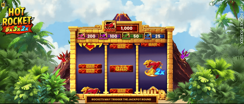 Hot Rocket 5x 3x 2x game screenshot