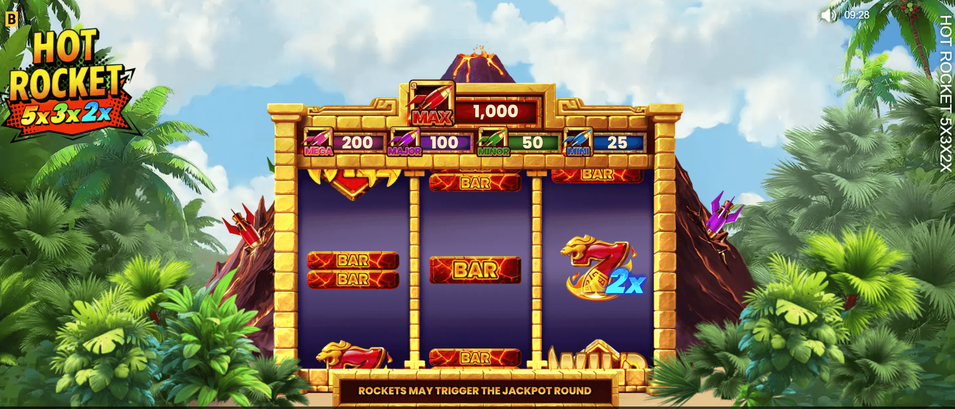 Hot Rocket 5x 3x 2x game screenshot