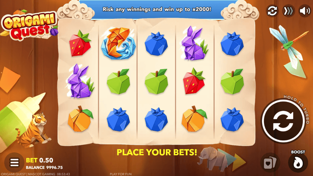 Origami Quest game screenshot