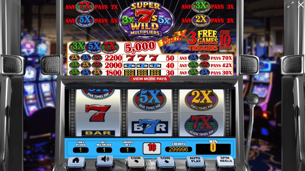 Super 7s Wild Multiplier screenshot