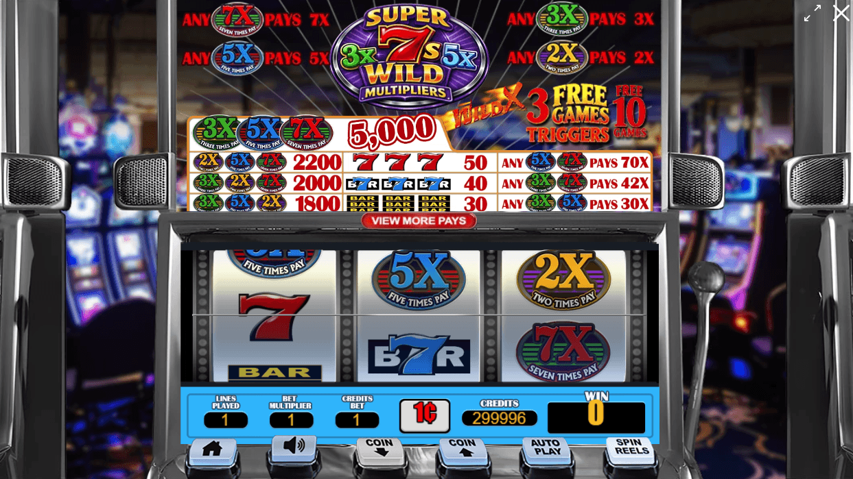 Super 7s Wild Multiplier screenshot