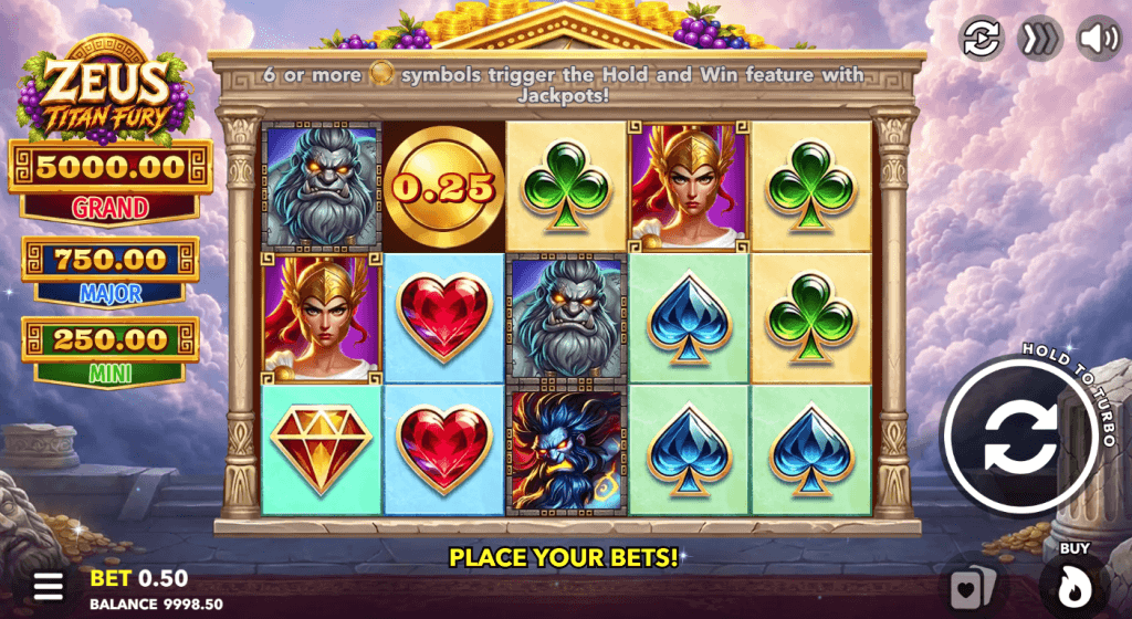 Zeus: Titan Fury game screenshot