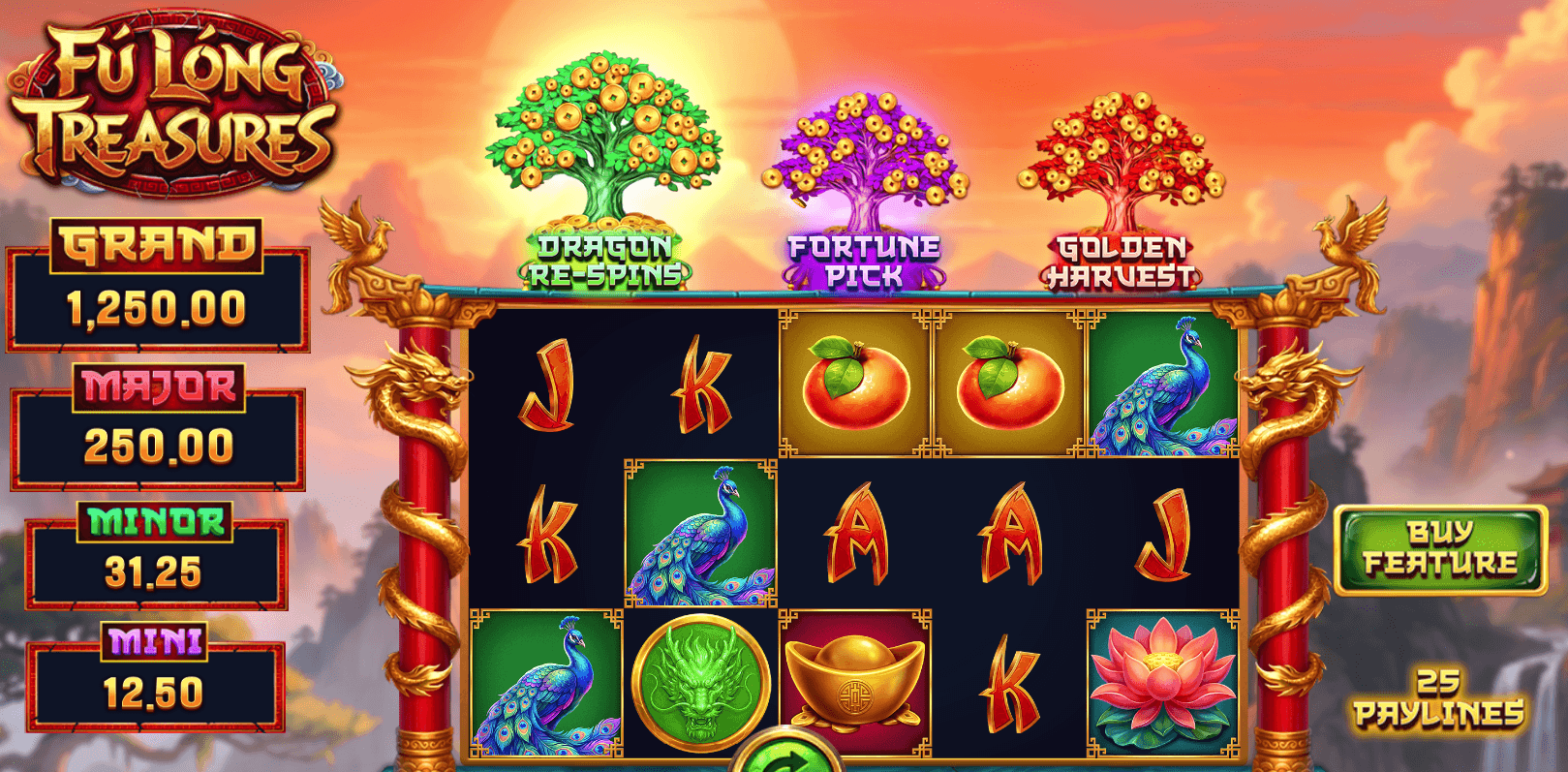Fu Long Treasures game screenshot