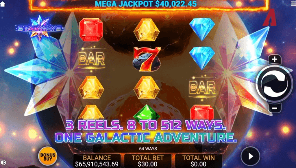 Starways Slot game screenshot